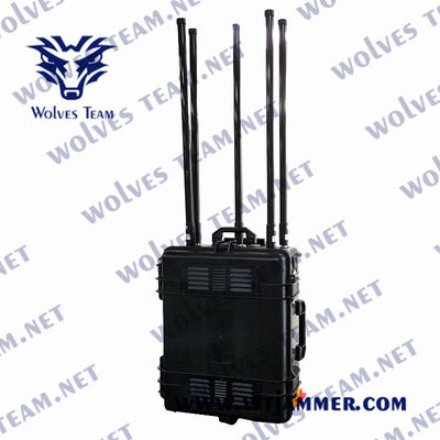 12 bandes adaptent fréquence aux besoins du client de brouilleur extérieur imperméable de signal de fréquence la pleine tout le brouilleur de signal de téléphone portable