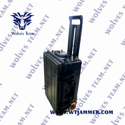 La pleine fréquence militaire de puissance élevée tout le brouilleur de téléphone portable adaptent le brouilleur aux besoins du client extérieur imperméable de signal de fréquence
