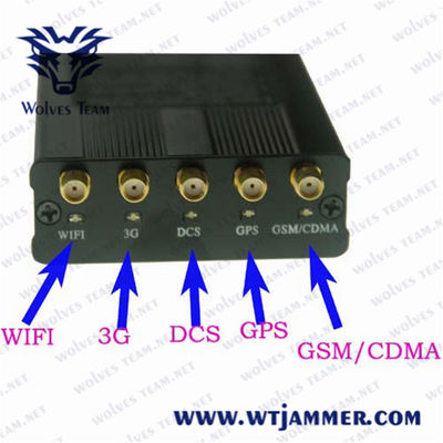 8 mètres de GPS WiFi 5 d'antenne de brouilleur portatif de signal