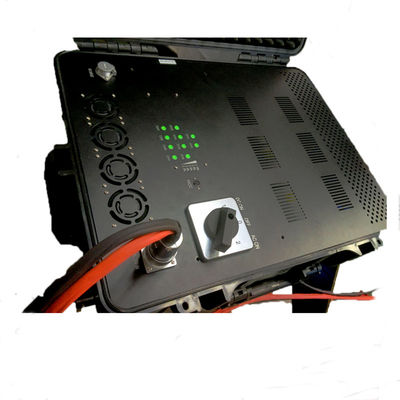 600W brouilleur extérieur imperméable militaire de bourdon d'UAV de signal de la protection rf GPS WIFI du Portable VIP