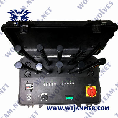 Brouilleurs portatifs de bourdon de 600 watts 2.4G 5.8G anti