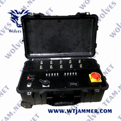 Kit de brouilleur du bourdon 600W du signal 2500m de la puissance élevée rf