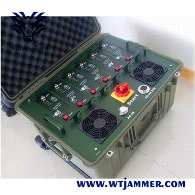 Longue distance des militaires 2500m brouilleur de 2,4 gigahertz pour des bourdons