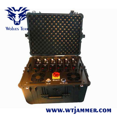 Longue distance des militaires 2500m brouilleur de 2,4 gigahertz pour des bourdons