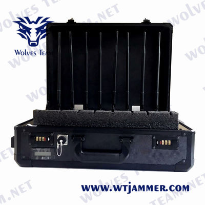4G 100 sac à main portatif de brouilleur de téléphone portable du mètre EIRP 30W