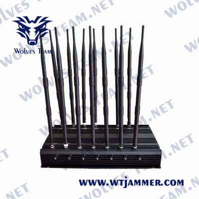 Brouilleur à télécommande GPS Lojack de signal de CDMA 35W 16 antennes