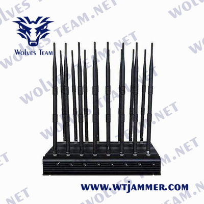 Brouilleur à télécommande GPS Lojack de signal de CDMA 35W 16 antennes