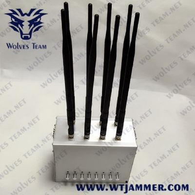 8 brouilleur de bureau GPS 3G 4G 16W de signal de GSM CDMA de bandes