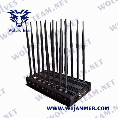 18 bandes Lojack 48W 5.2G 5.8G 5G tout le brouilleur de signal de téléphone portable