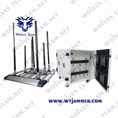 acheter Détecteur de signal de téléphone cellulaire de haute puissance de 600W Détecteur de signal de véhicule de bombe portable avec système de brouillage de convoi DDS fabrication en ligne