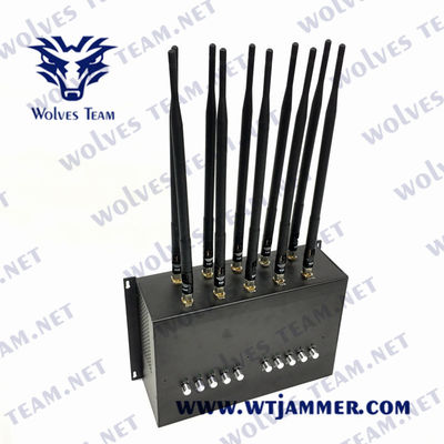 10 brouilleur GPS 3G 4G CDMA de signal du réseau des bandes 30m 20W
