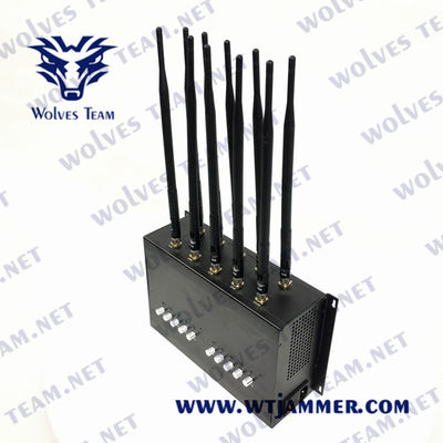 10 brouilleur GPS 3G 4G CDMA de signal du réseau des bandes 30m 20W