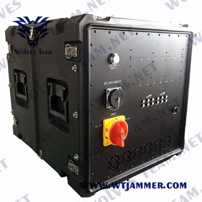 Brouilleur imperméable de signal de téléphone portable du brouilleur rf de bombe de véhicule de 6000Mhz 330W