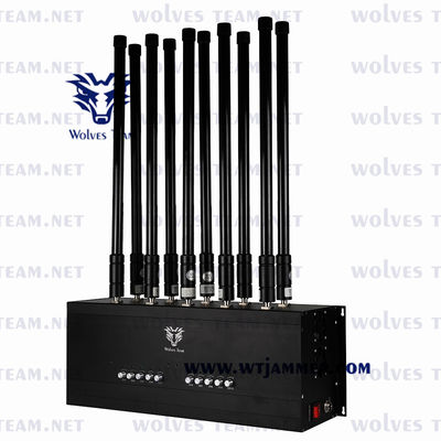 16 le brouilleur d'intérieur Lojack de téléphone portable des bandes 3G 4G 5G à télécommande tout le téléphone réunit le brouilleur de signal