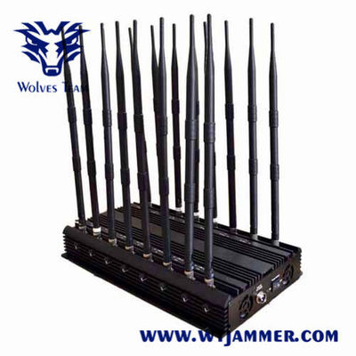 brouilleur cellulaire GSM 3G 4G 5G de signal de 100m 100W CDMA réglable