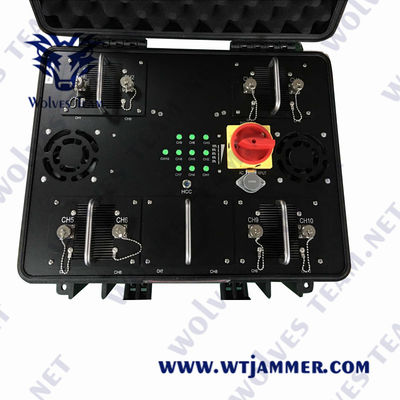 2500m 600W imperméabilisent l'anti brouilleur de bourdon d'UAV des brouilleurs 240VAC de bourdon