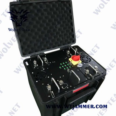 2500m 600W imperméabilisent l'anti brouilleur de bourdon d'UAV des brouilleurs 240VAC de bourdon
