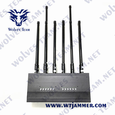12 achemine le brouilleur GSM 3G WIFI 5.8G de signal du téléphone portable 36W de 50m
