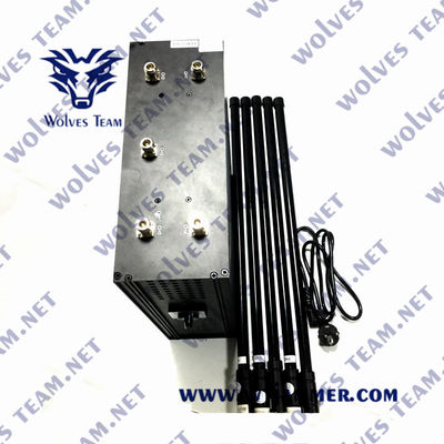 watt 1880MHz de Manpack GSM 4G 5G 120 de brouilleur de signal de sac à dos de 200m DC24V