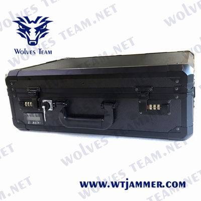 Sac à main portatif 15Kg du brouilleur 150m GSM 3G 4G 5G de signal d'EIRP 15W