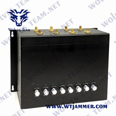 8 VHF 3G 4G 5G GPS de fréquence ultra-haute du brouilleur 50m des canaux 240VAC WiFi LoJack