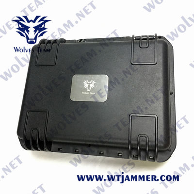 brouilleur de bourdon de WIFI 2.4G 5.8G GPS de brouilleurs de bourdon d'UAV de la valise 25W anti