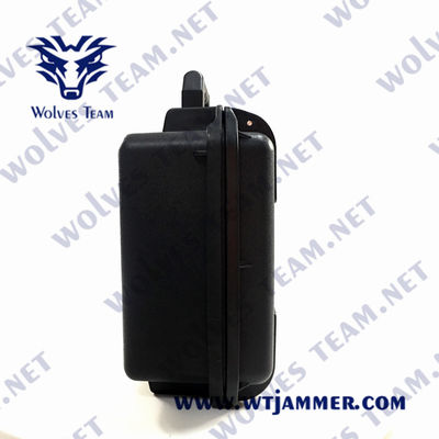 brouilleur de bourdon de WIFI 2.4G 5.8G GPS de brouilleurs de bourdon d'UAV de la valise 25W anti