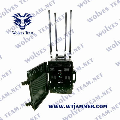 Brouilleur 900W de fréquence ultra-haute de VHF du pélican IP65 d'UMTS WCDMA pour le convoi militaire de véhicule de VIP