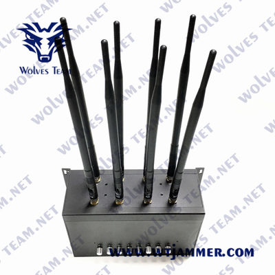 VHF de fréquence ultra-haute du brouilleur 80W de téléphone portable de 50m GSM WiFi CDMA Lojack