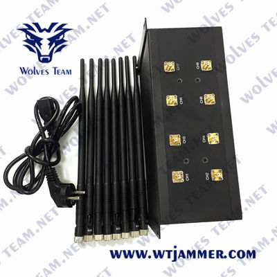 VHF de fréquence ultra-haute du brouilleur 80W de téléphone portable de 50m GSM WiFi CDMA Lojack