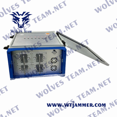 le brouilleur 600W de bourdon de signal de 2500m WIFI GPS GSM rf imperméabilisent militaire
