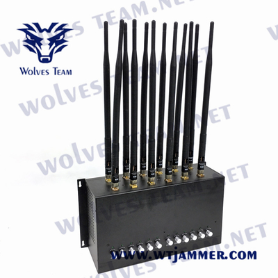 DCS GSM GPS WIFI d'antennes du brouilleur 12 de dresseur de téléphone portable de CDMA 24W