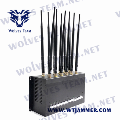 DCS GSM GPS WIFI d'antennes du brouilleur 12 de dresseur de téléphone portable de CDMA 24W