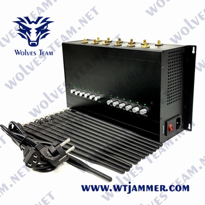 Bureau d'antennes du brouilleur CDMA 24W 12 de la fréquence ultra-haute VUH de DCS GSM GPS WIFI