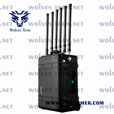 Brouilleur de signal de DCS PCS 5G du brouilleur 350W CDMA GSM de téléphone portable de DC27V