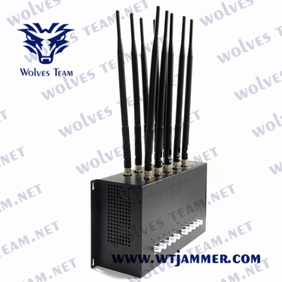 brouilleur de DCS PHS 4G 5G du brouilleur 3G du téléphone portable 90W CDMA GSM avec l'adaptateur à C.A.