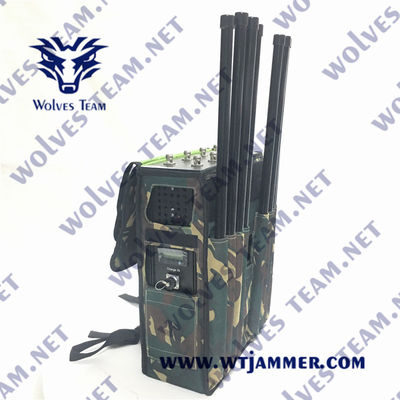 terrorisme de DCS du brouilleur 90W GSM de signal de sac à dos de 5.8G WiFi rf anti