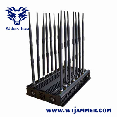 antennes 35W du brouilleur 14 de signal de téléphone portable de 315Mhz 433Mhz Lojack