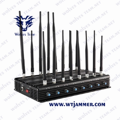 brouilleur AC100-240V 35W de téléphone portable de 3G 4G 5G GSM Lojack à télécommande