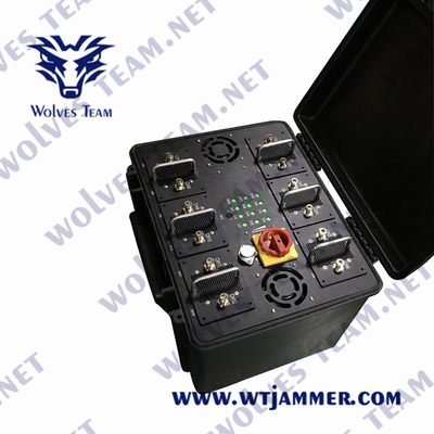 Brouilleur de téléphone portable de DCS 500W GSM de PCS 500 mètres de fréquence ultra-haute de VHF