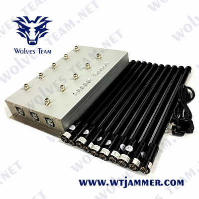 Antenne du brouilleur 10 de signal de cellules de GSM Lojack 80 mètres de 50W toutes les bandes