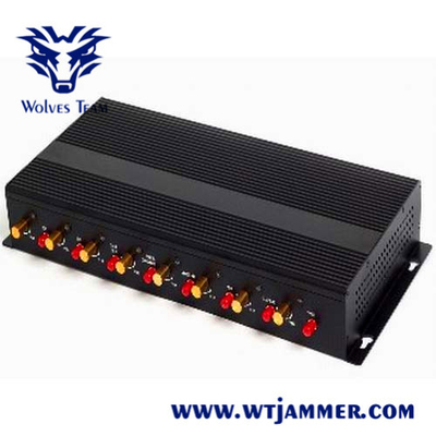 Boîte en aluminium portative sans fil de DCS PHS 16W de brouilleur de signal de GSM WIFI