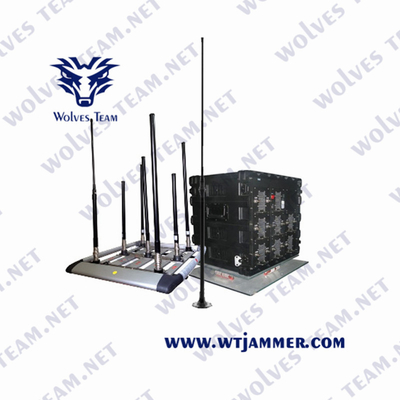 12 protection militaire 500m 240VAC du brouilleur VIP de signal des bandes 1200W