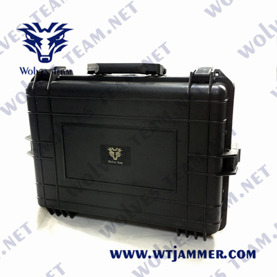 anti armature du sac à main 8kg 5000m WIFI GPS de brouilleur de bourdon d'UAV 25W