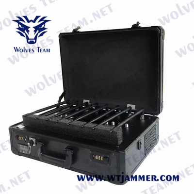 Canaux GSM CDMA du brouilleur 300W 8 de signal de téléphone portable de DCS de PCS