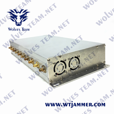 VHF 3G 4G 5G 240VAC WiFi de fréquence ultra-haute cellulaire du brouilleur 10W de signal de CDMA GSM