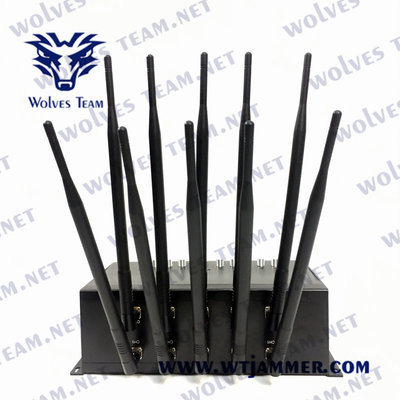 DCS 3G 4G 5G AC240V DC5V 12A du brouilleur CDMA GSM du téléphone portable 80W