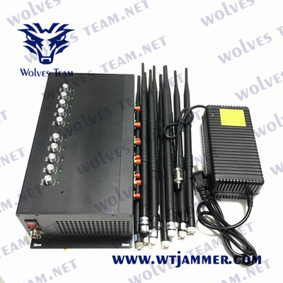 DCS 3G 4G 5G AC240V DC5V 12A du brouilleur CDMA GSM du téléphone portable 80W