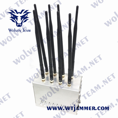VHF 2G 3G 4G 5G 80W 240VAC de fréquence ultra-haute de brouilleur de signal de CDMA GSM Lojack