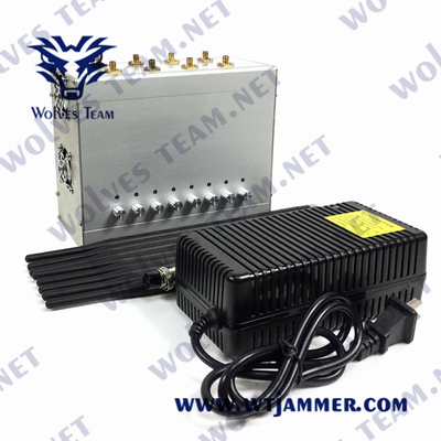 VHF 2G 3G 4G 5G 80W 240VAC de fréquence ultra-haute de brouilleur de signal de CDMA GSM Lojack